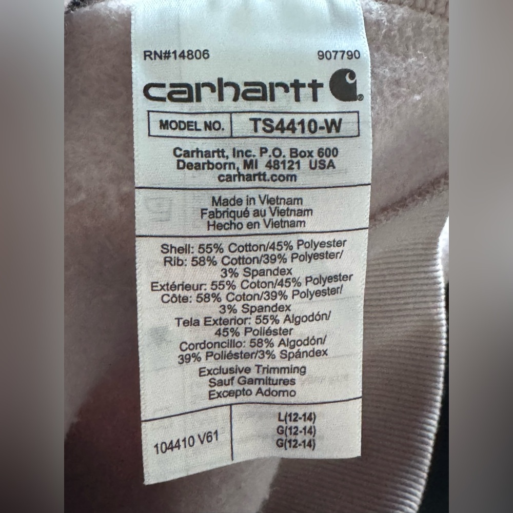 Carhartt Women's purple Sweatshirt - Picture 5 of 5